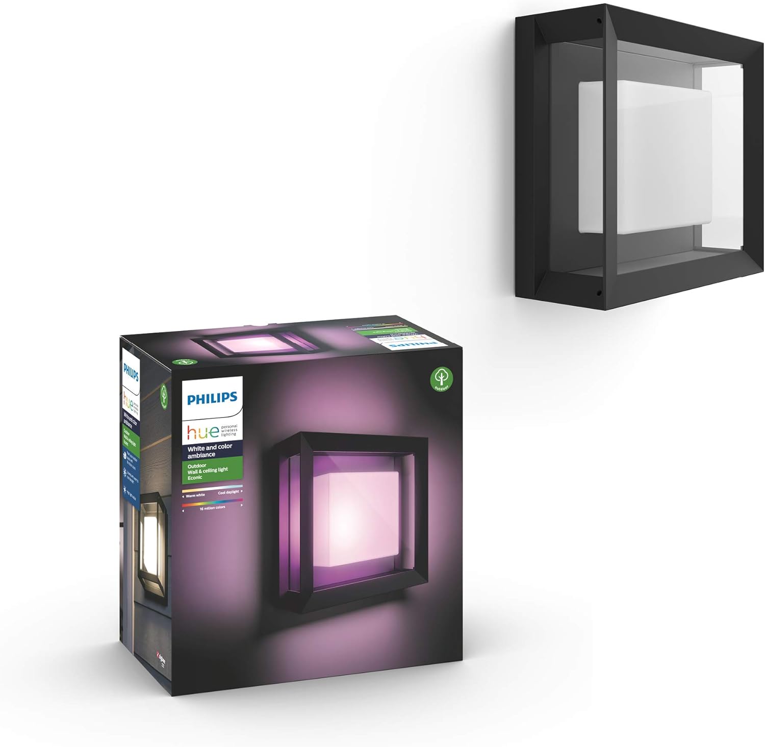 Best Philips Hue Econic Square Outdoor Smart Wall Light, Black - White and Color Ambiance LED Color-Ch... Review - Complete Analysis & Verdict